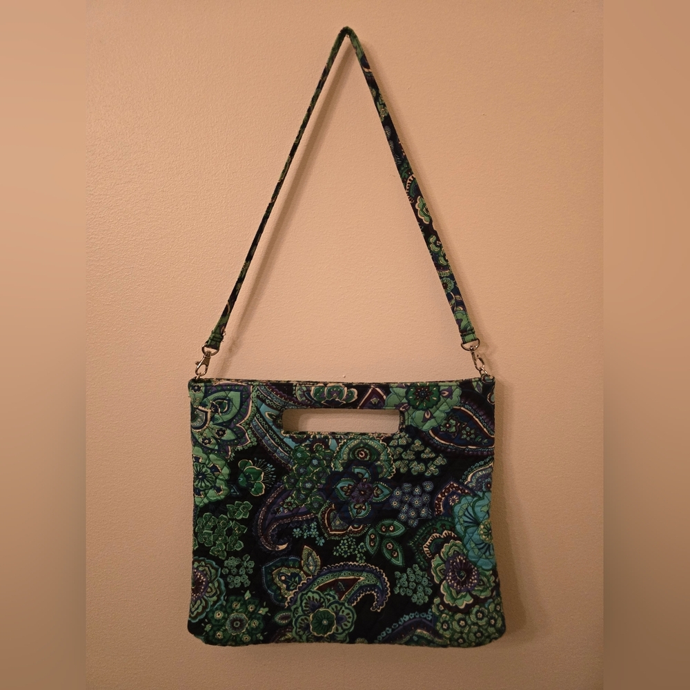 Vera Bradley Blue Rhapsody Retired 2009 Square Tote Bag Handbag